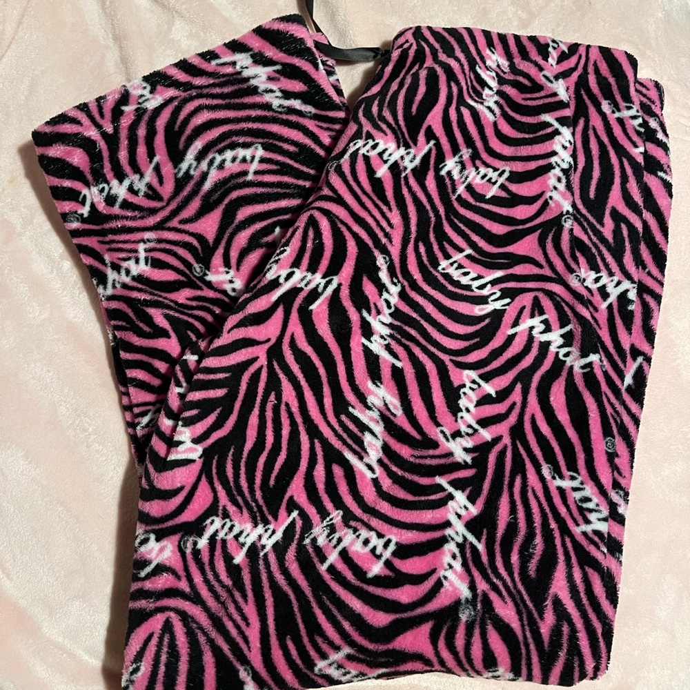 baby phat fuzzy pajama pants